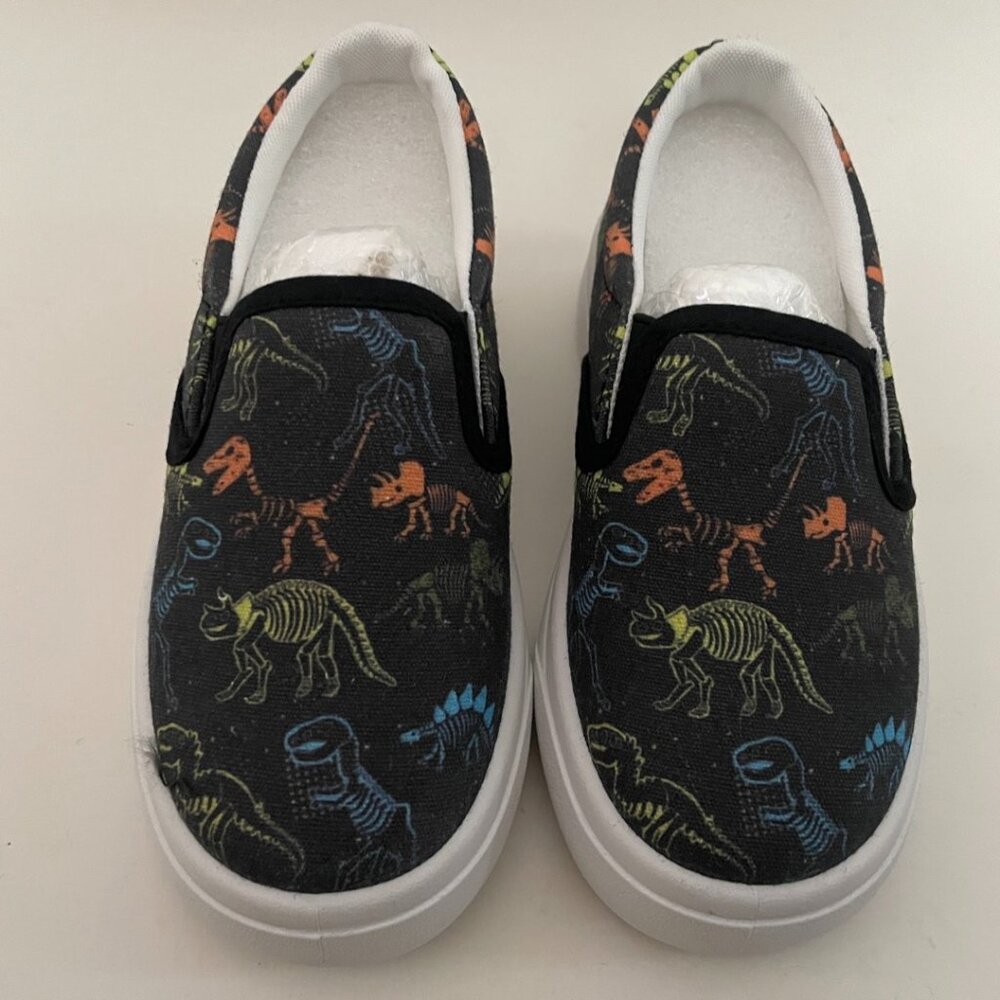 Dinosaur Fossil Slip-On Sneakers